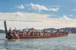 3.  Can fit 100 people in a Maori waka {canoe}... NZ.jpg